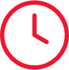 Uhr Icon Rot