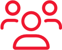 Personen Icon Rot