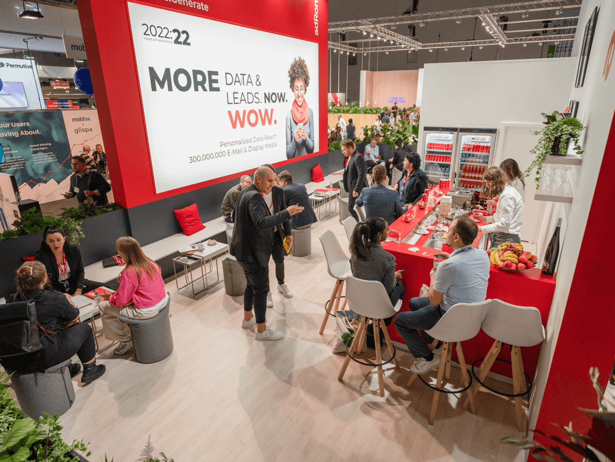 adRom Messestand DMEXCO innen