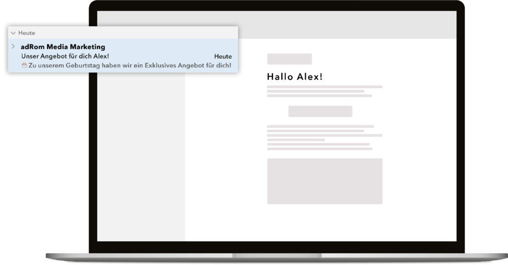 laptop with e-mail