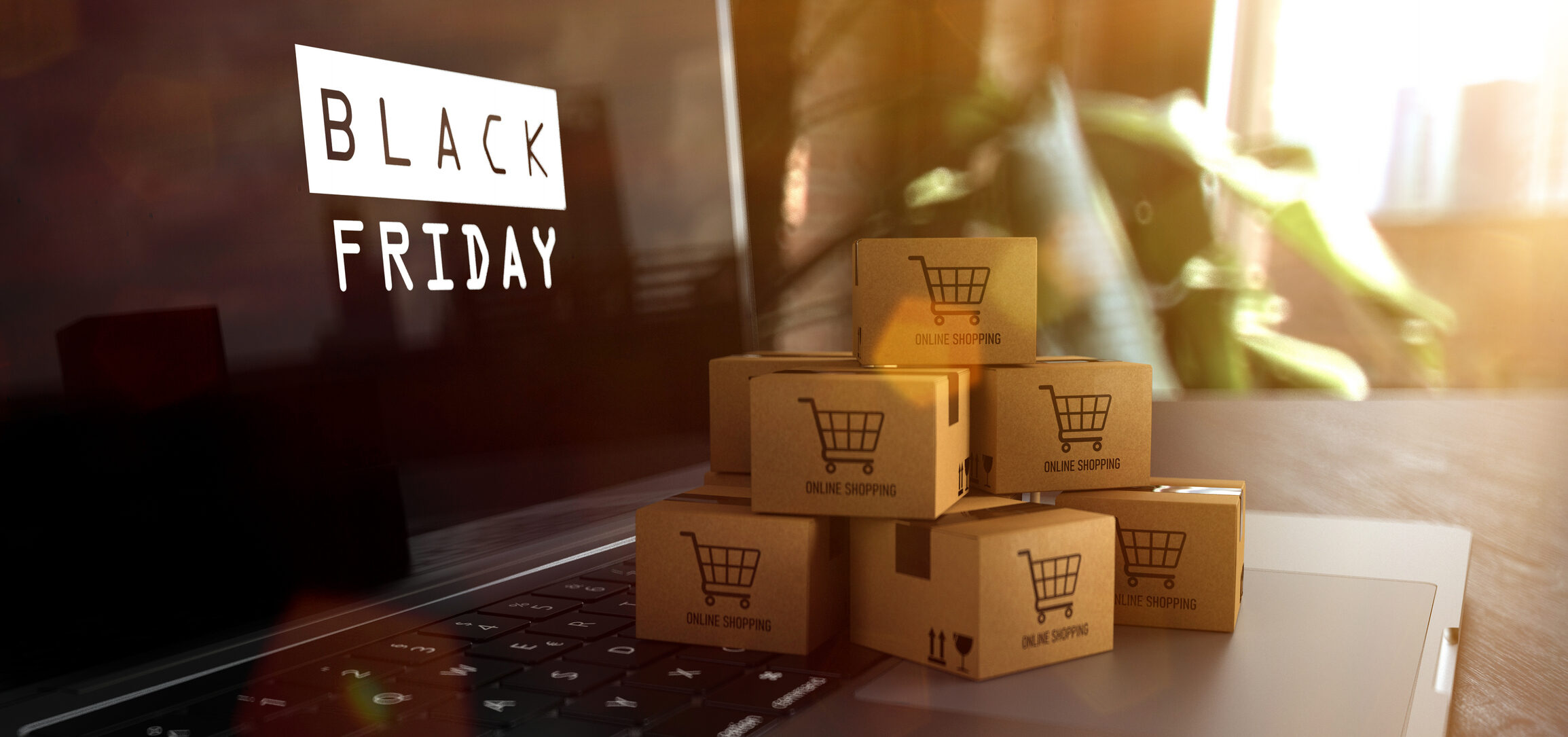 Notebook Black Friday Parcels Online Shopping